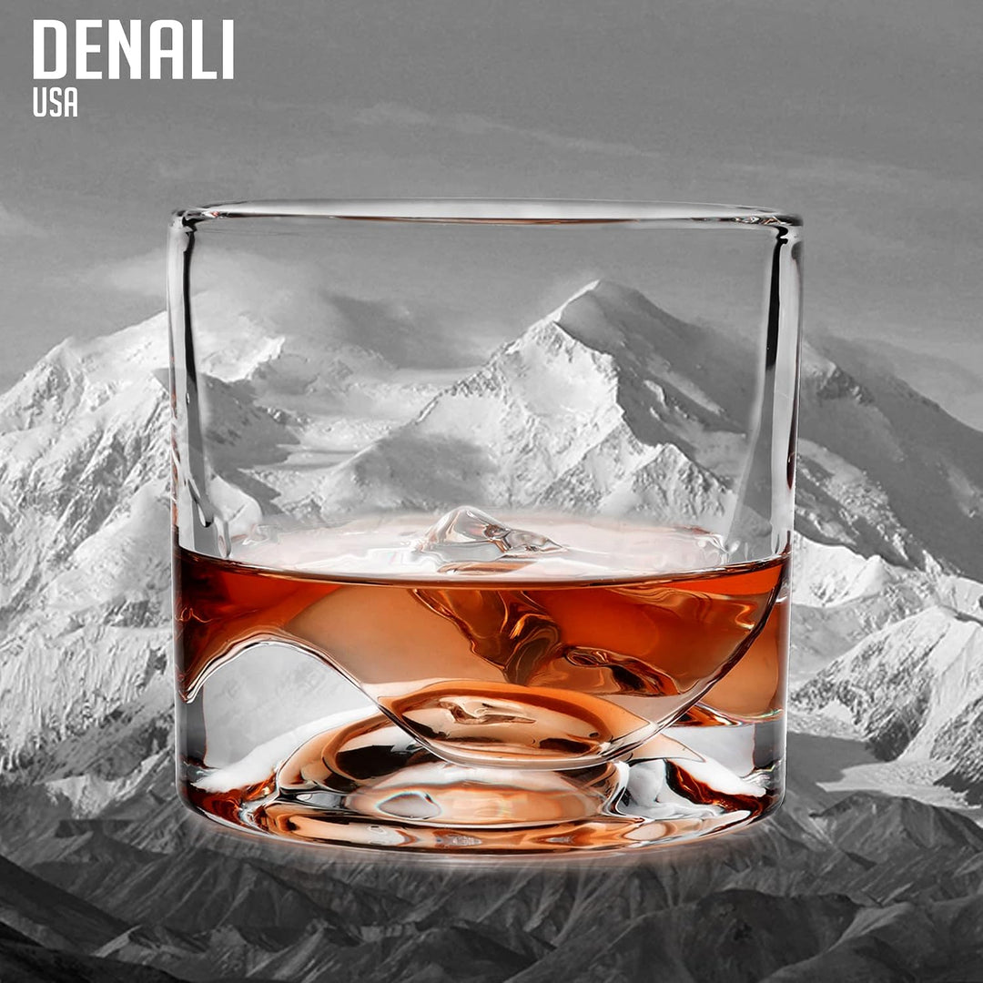 LIITON Exklusiv Whisky Gläser Set Denali 2-teilig aus Kristallglas, Tumblergläser, Geschenke für Män