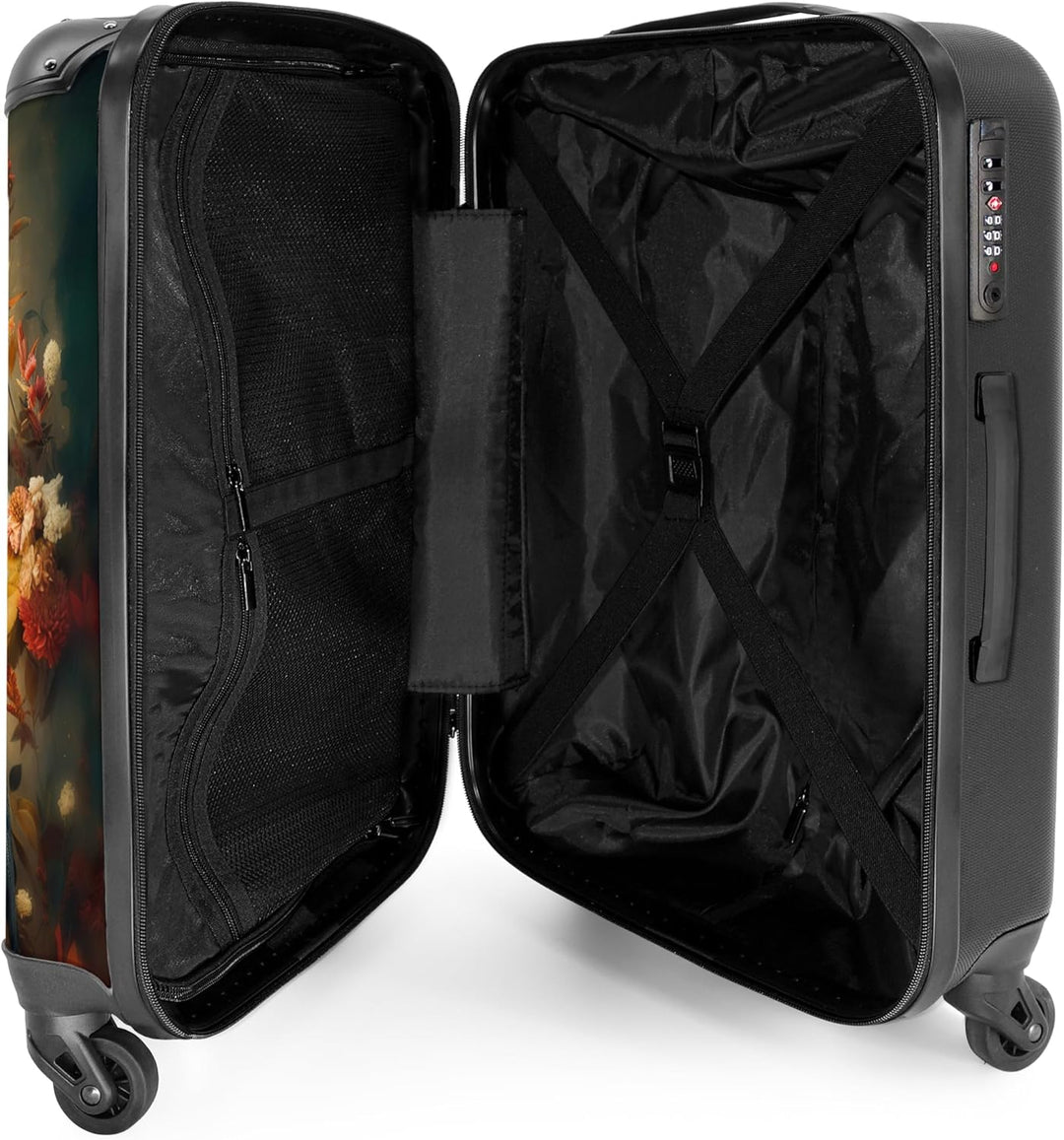 Koffer Mittelgross 67x43x25 cm Hartschalenkoffer L Trolley Rollkoffer 4 Rollen Leicht Hartschale Mit