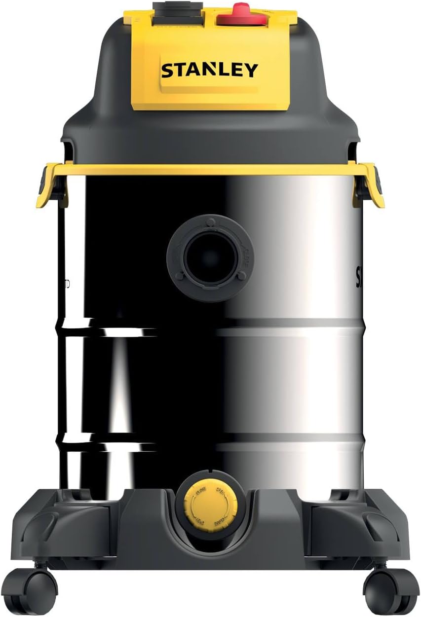 Stanley Nass und Trockensauger SXVC30XTDE (1600 W, 30 l) Steel 30 l - Power Tool Socket, Steel 30 l
