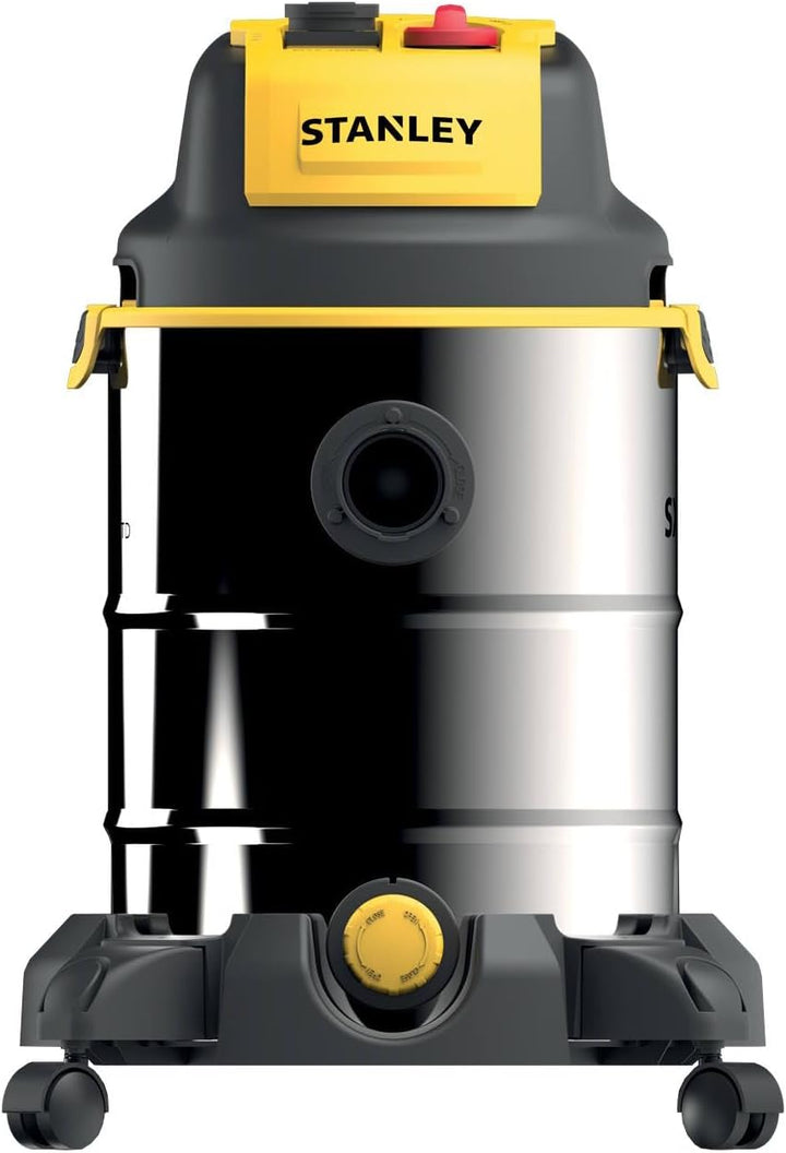 Stanley Nass und Trockensauger SXVC30XTDE (1600 W, 30 l) Steel 30 l - Power Tool Socket, Steel 30 l