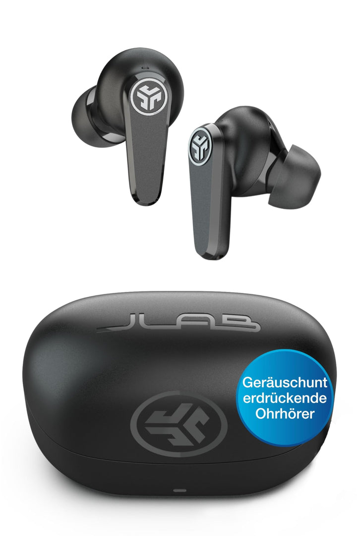 JLab Go Pods ANC In-Ear Kopfhörer Bluetooth mit Noise Cancelling - Kabellose Earbuds mit 26+ Std. -