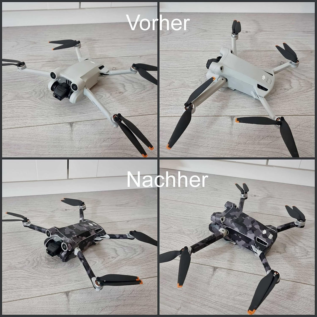 Aufkleber Folierung Skin Premium Schutz Folie kompatibel mit DJI Mavic 3 Multispektral 3M + 3x Akku