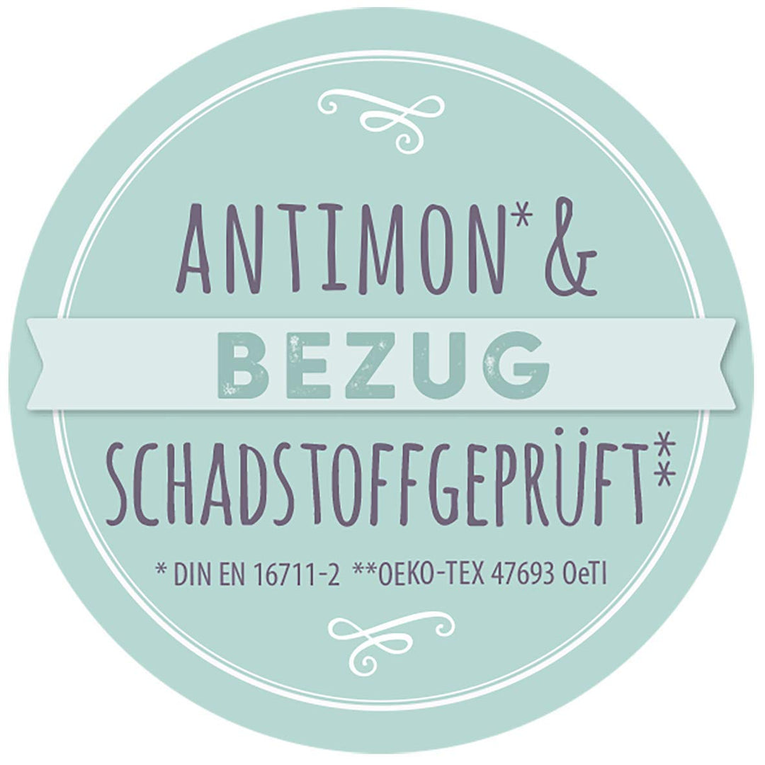 Träumeland S0103207 Ganzjahresschlafsack LIEBMICH mit doppelt regulierbarer Belüftung und Naturfaser