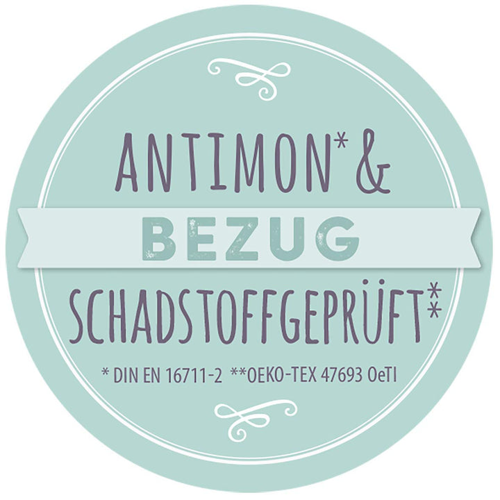 Träumeland S0103207 Ganzjahresschlafsack LIEBMICH mit doppelt regulierbarer Belüftung und Naturfaser