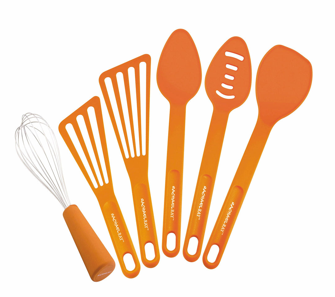 Rachael Ray 55737 Tools und Gadgets Küchenhelfer-Set, orange, Orange