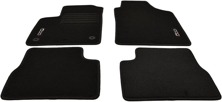 Velours Edition Fussmatten geeignet für FIAT 500E + FIAT 500E Cabrio Elektro ab Bj.2020 sw