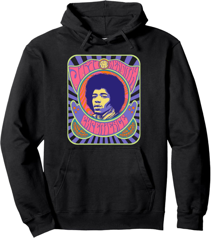 Jimi Hendrix Psychedelisches Plakat Pullover Hoodie