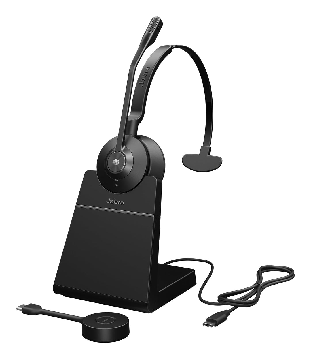 Jabra Engage 55 SE Mono Headset MS, Link 400c DECT Adapter, Engage 55 SE Deskstand, 1,2 m USB-C auf
