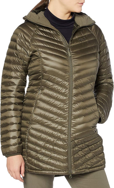 Jack Wolfskin Damen Atmosphere Coat W Winddichter Daunenmantel L Granite, L Granite