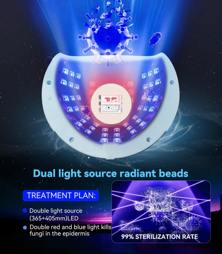 2025 Upgrade Nagelpil Lasergerä【Verwendung für Mehrere Fingernägel und Zehennägel - 3/5/7/10min】Nage