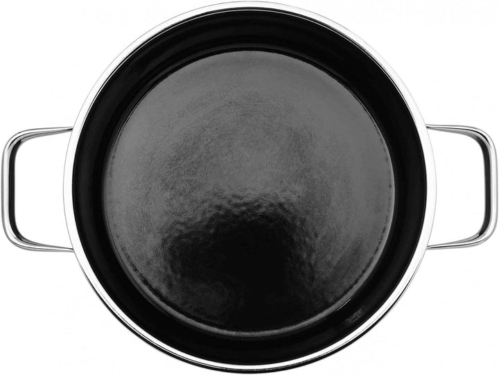 WMF Fusiontec Aromatic Kochtopf gross 22cm, Bratentopf Induktion 3,1l, Deckel mit Kondensationsnoppe