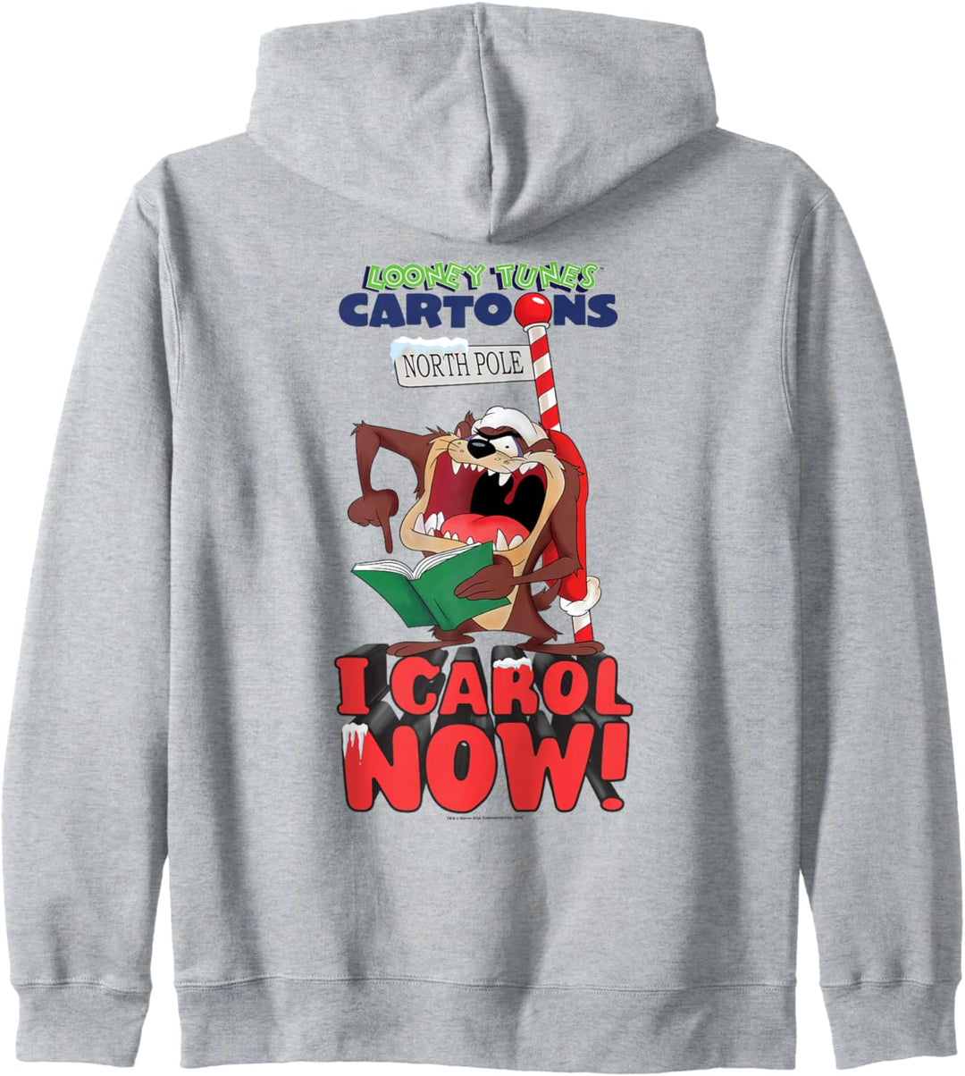 Looney Tunes Taz I Carol Now! Christmas Weihnachten Kapuzenjacke