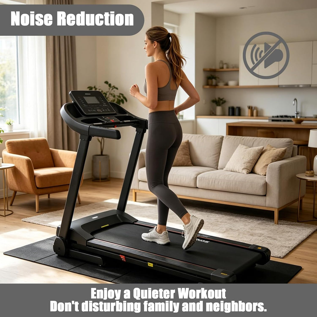 Faltbare Bodenschutzmatte Fitness Unterlegmatte für Fitnessgeräte, 180x60cm Bodenschutzmatte Laufban