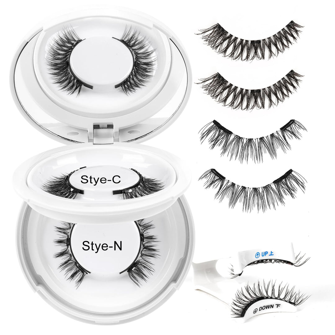Higu clace Magnetische Wimpern,Magnet Wimpern Ohne Eyeliner,Magnetische Wimpern mit Applikator,Wimpe