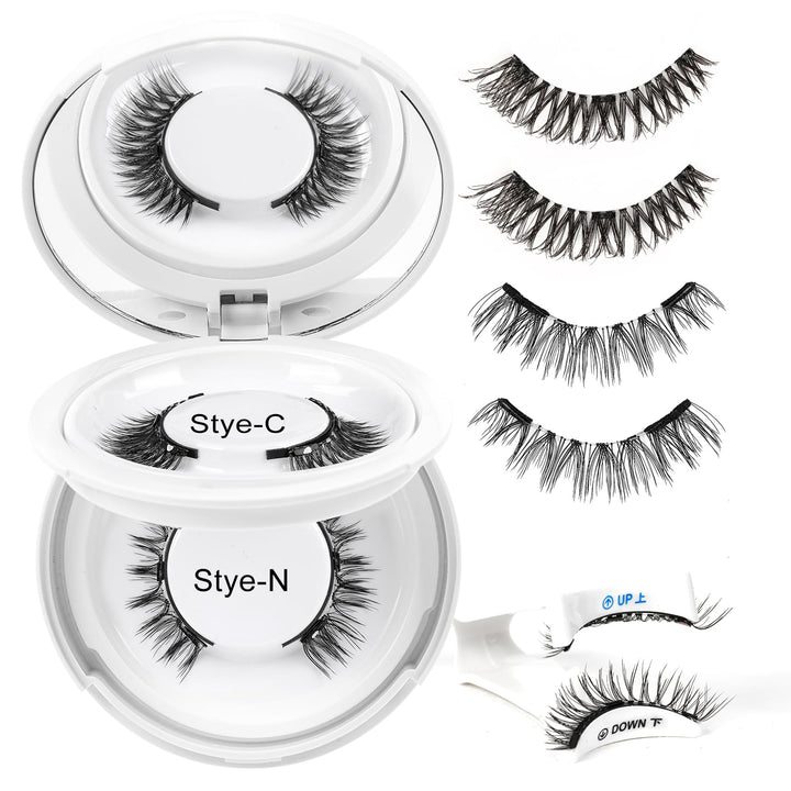 Higu clace Magnetische Wimpern,Magnet Wimpern Ohne Eyeliner,Magnetische Wimpern mit Applikator,Wimpe