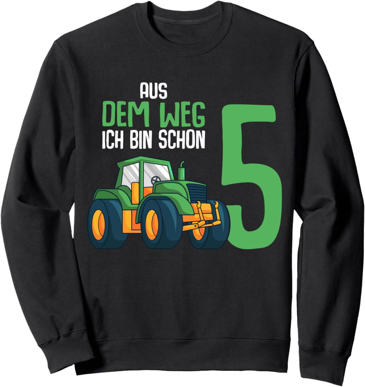 5. Geburtstag Traktor Trecker 5 Jahre Kinder Junge Sweatshirt