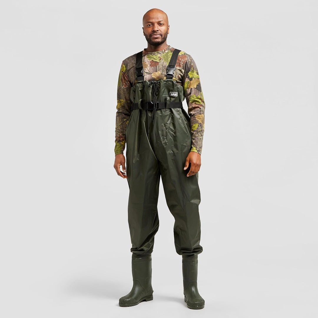 DAM HYDROFORCE Nylon Taslan Wathosen 44-45 Grün