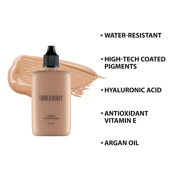 Lord & Berry Make-up Teint Cream Foundation Almond 50 ml Mandeln, Mandeln