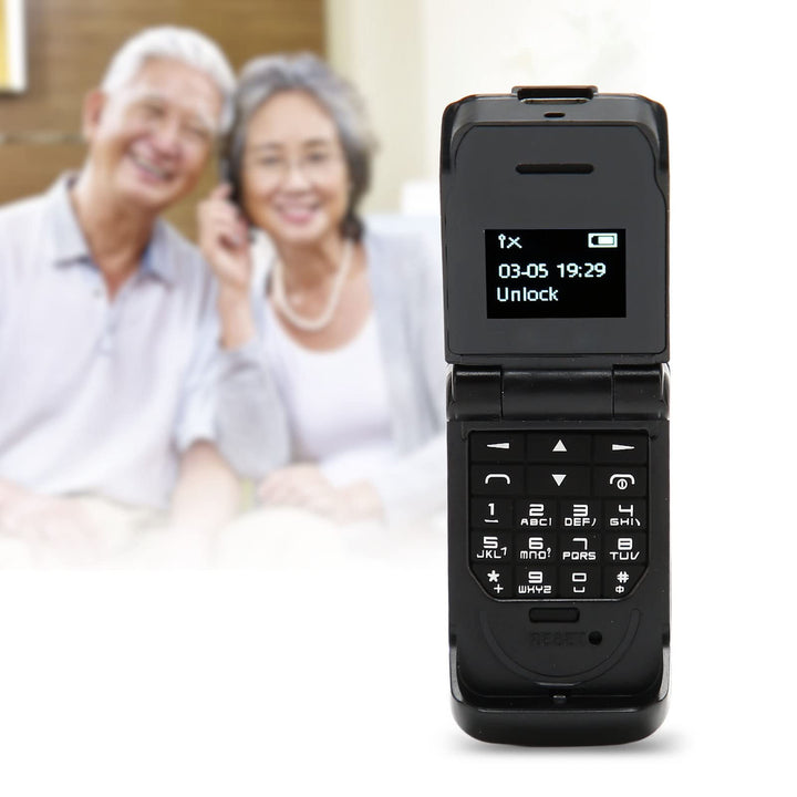 Cuifati Entsperrtes Flip-Phone, 0,66 Zoll Kleinstes Mobiltelefon der Welt, 2G, Einfach zu Bedienende