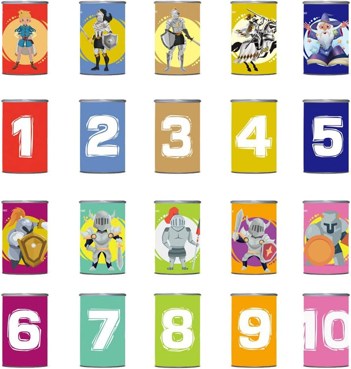 Ulifeme Kinder Dosenwerfen, Dosen Werfen Spiel für Kindergeburtsta & Parties, Dosenwurfspiel mit 10p