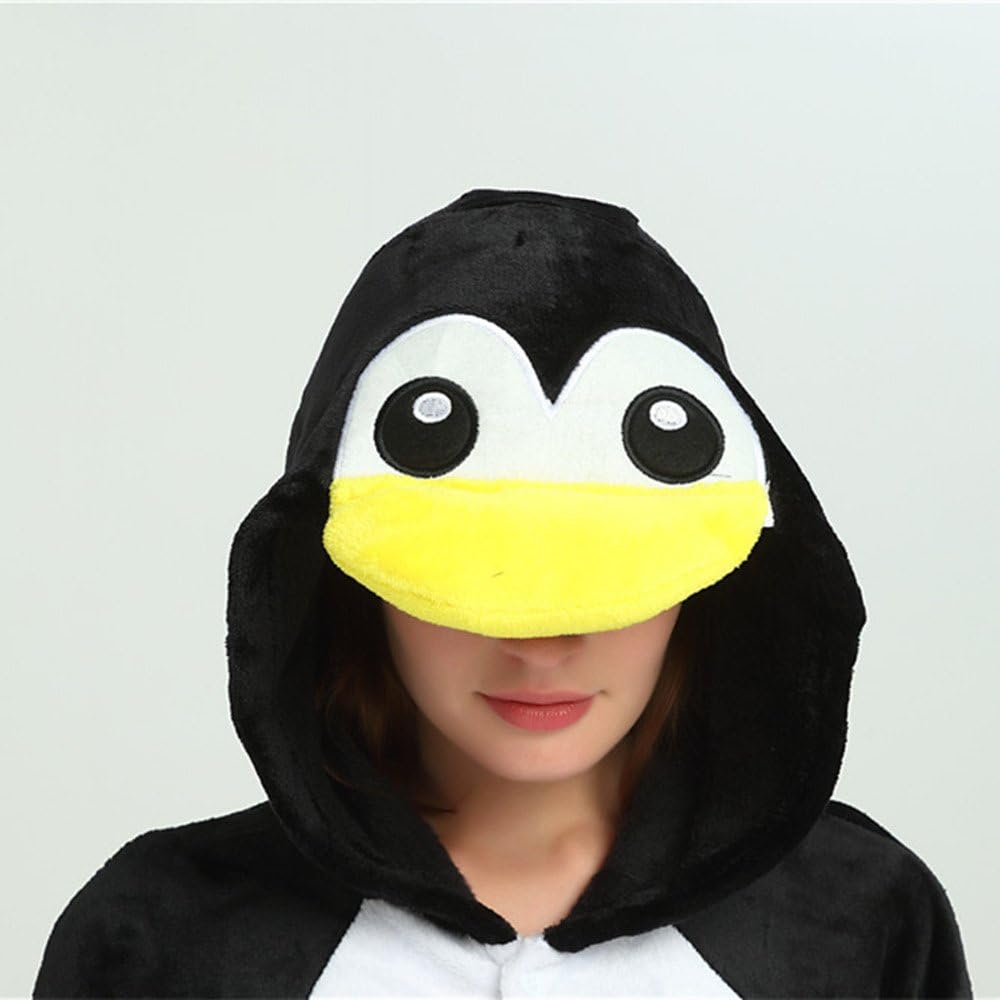 Tierkostüme Tier-Einteiler für Erwachsene, Halloween, Cosplay, Kostüm, mit Kapuze, Loungewear S Ping