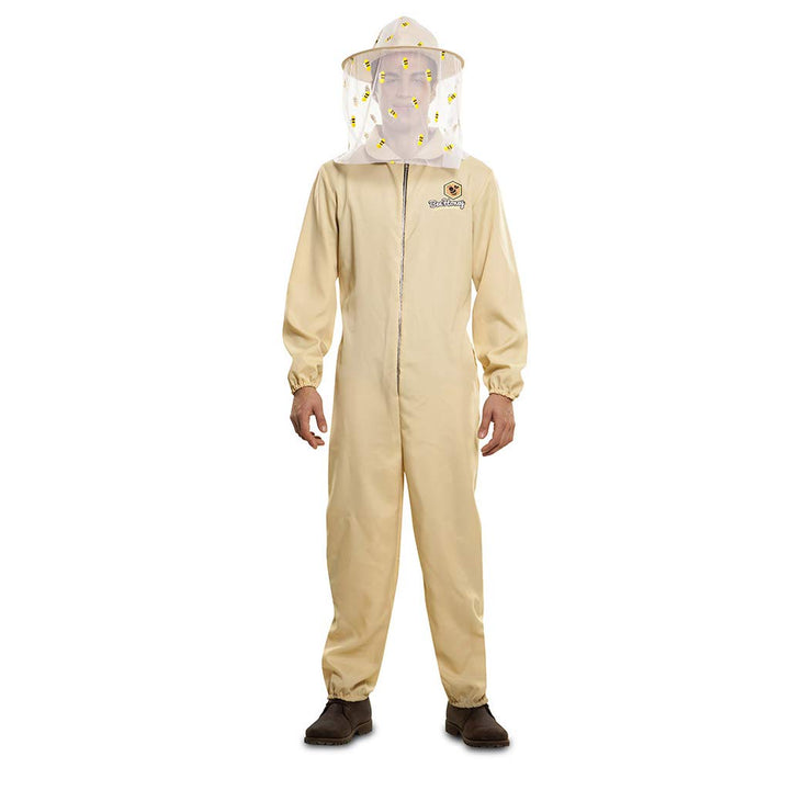 EUROCARNAVALES Kostüm Imkermeister Matthias Gr. S Beige Overall Imker Bienenzüchter Beruf Karneval (