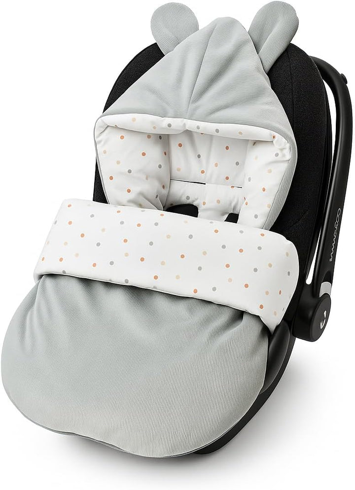 BABEES Winterfusssack Babyschale Winter Babyfusssack warm, Einschlagdecke Baby Fusssack Schlafsack K