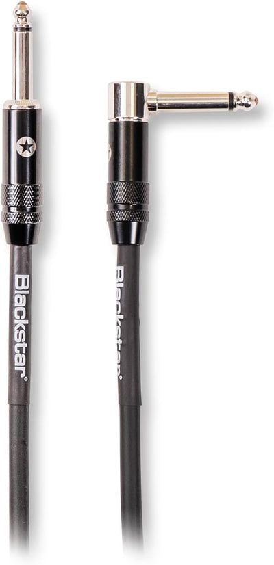 BLACKSTAR Pro Series Instrumentenkabel, gerade, 1/4 Zoll Klinke auf Winkel, 1/4 Zoll Klinke für Bass