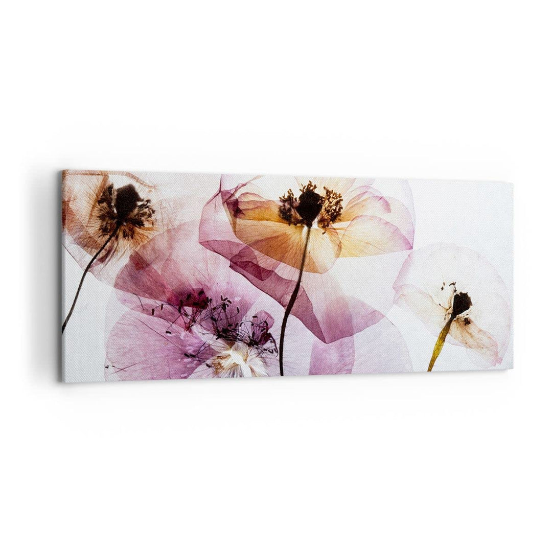 Wandbilder Dekoration Wohnzimmer blume sommer natur Panorama Bilder auf Leinwand 120x50cm Leinwandbi
