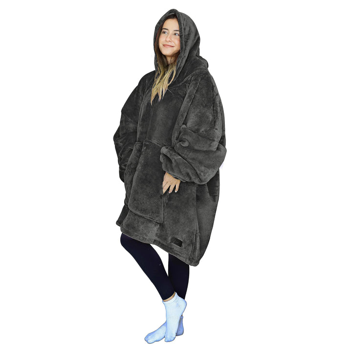 Catalonia Classy Oversized Sherpa Hoodie Decke, grosses Kapuzen-Sweatshirt für Frauen, weiche gemütl