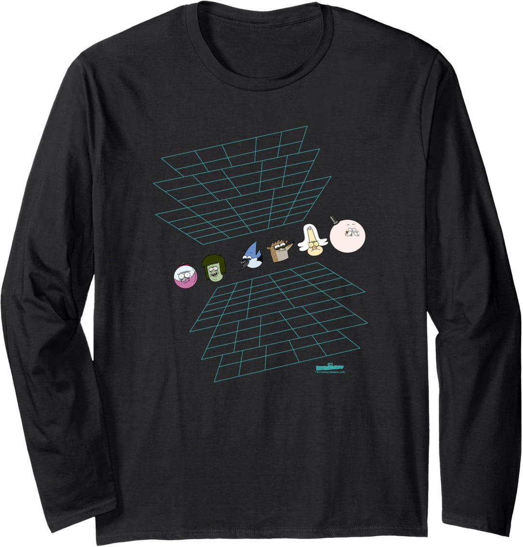 Regular Show Regular Grid Langarmshirt