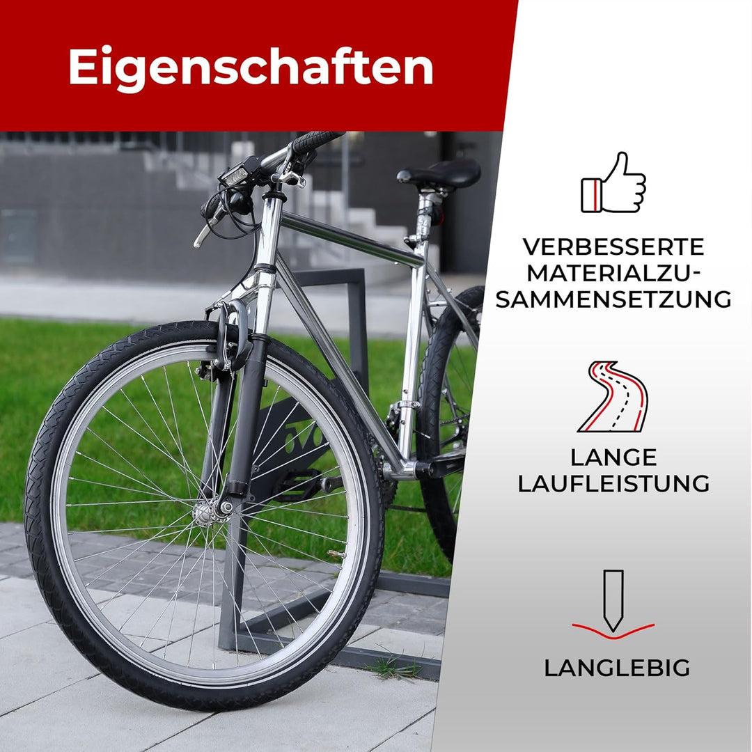 Fincci 26 x 1.95 Zoll 50-559 Faltbar Slick Reifen für Cityräder Rennräder Mountain MTB Hybrid Fahrra