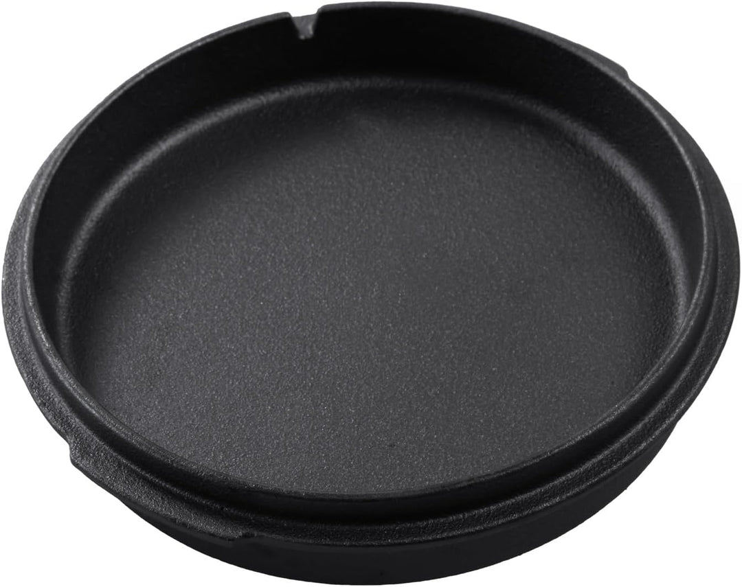 Dutch Oven Gusseisen 1,5 Liter ohne Füsse – Schmortopf, Bräter mit Deckel für Grill, Lagerfeuer, BBQ