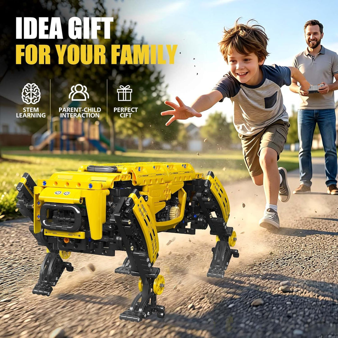 Mould King 15066 Technik Mechanischer Hund Bausteine Modell, Ferngesteuertes DIY Roboter Hund Spielz