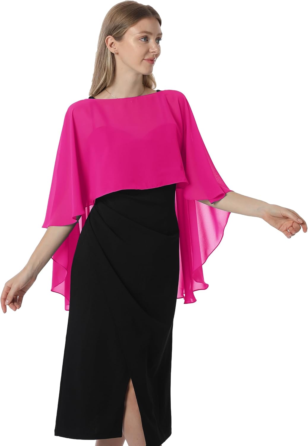 Hotshawl Damen Pashmina-Schal Einheitsgrösse Knallpink (Hot Pink), Einheitsgrösse Knallpink (Hot Pin