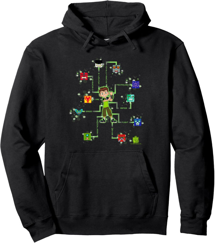 Ben 10 10 Blocks Pullover Hoodie