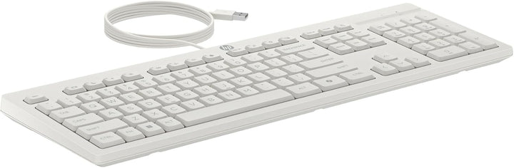HP 225 - Tastatur-und-Maus-Set - 100% - Full Size - USB - QWERTZ - Deutsch - Cashmere White