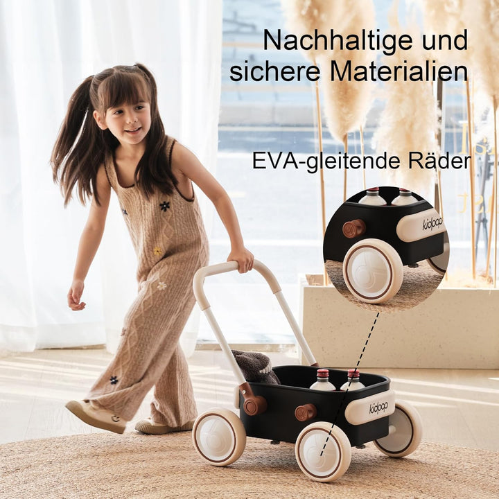 Kidpop PULA 2-in-1 Baby Lauflernwagen, Indoor und Outdoor Baby Spielzeug, Multifunktionale Lauflernh