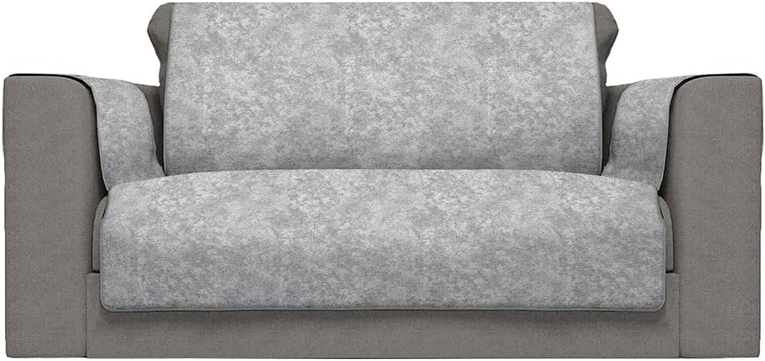 Italian Bed Linen “Glamour” rutschfest Sofa Abdeckung, Hell grau, 2 Plätze 2 Plätze Hell Grau, 2 Plä