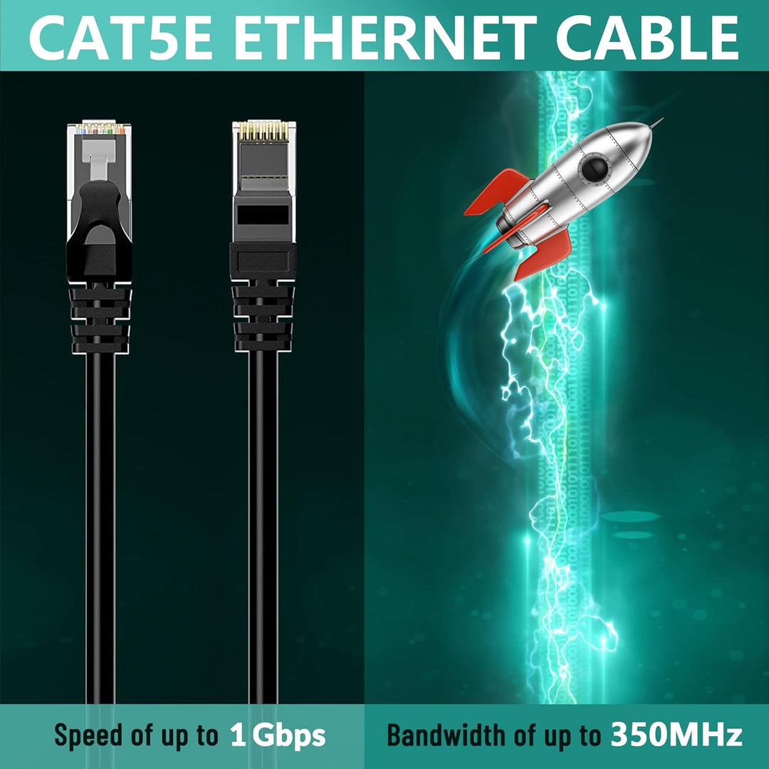 Mygatti 30M CAT5E Ethernet Network Cable, Outdoor Use Waterproof UTP Direct Burial LAN & Patch Cable