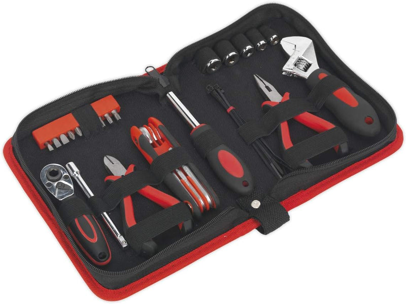 SEALEY MS164 Motorrad Toolkit underseatkann unter Stahlbürsten/