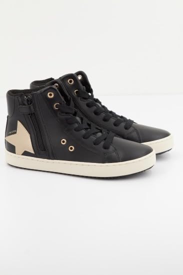 Geox Mädchen J Kalispera Girl A Sneaker 26 EU Black Platinum, 26 EU Black Platinum