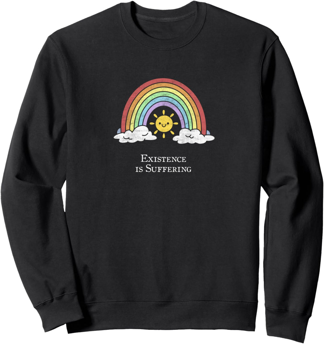 Existence Is Suffering Nihilist Kawaii Grunge Pastel Goth Sweatshirt