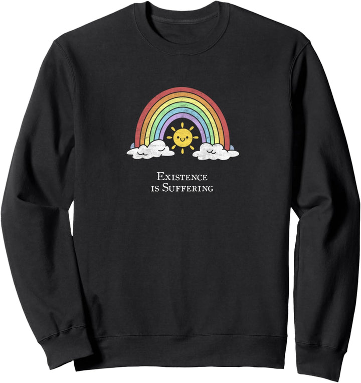 Existence Is Suffering Nihilist Kawaii Grunge Pastel Goth Sweatshirt