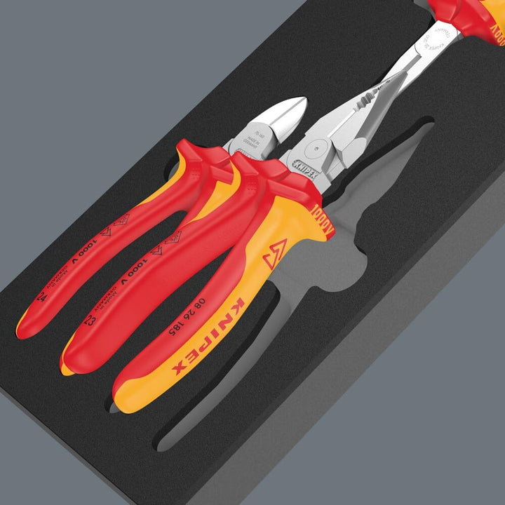 Wera 05150184001 9784 Schaumstoffeinlage KNIPEX Zangen Set VDE 1, 3-teilig