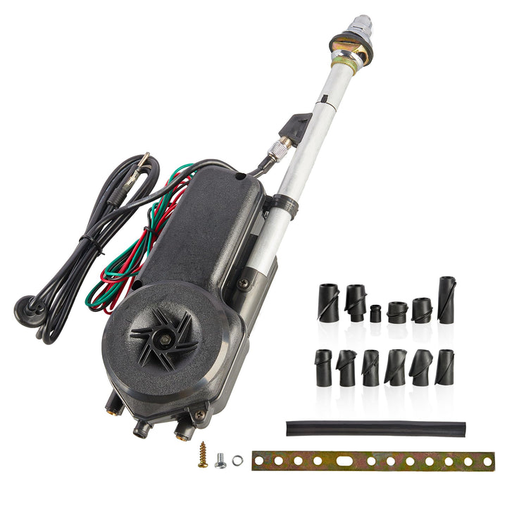 RED WOLF Elektrische Autoantenne Universal Motorantenne 12V für Mercedes-Benz Audi Opel Peugeot Ford