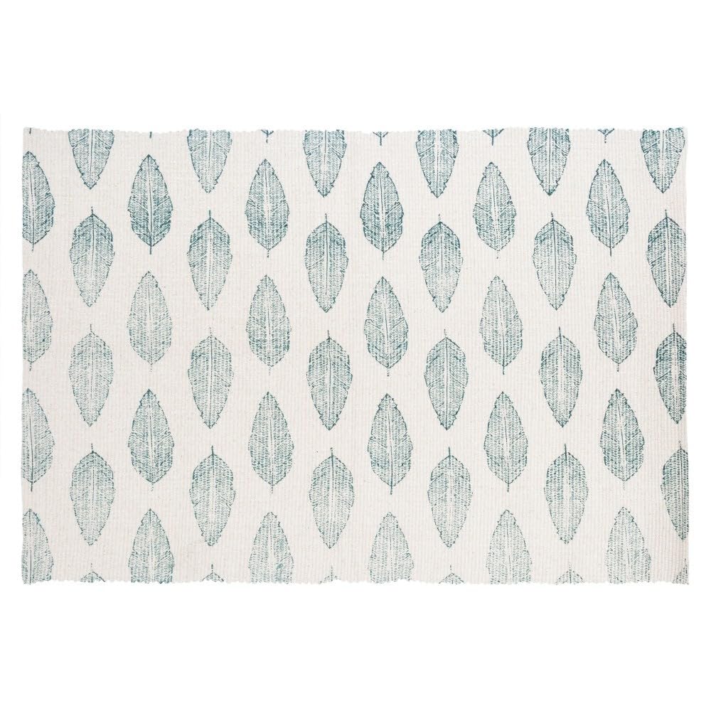 JJA Teppich aus Baumwolle, Bedruckt, 90 x 60 – 6 Verschiedene Modelle, Blau