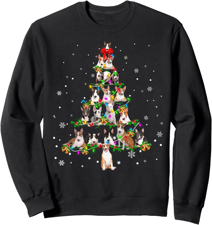 Bull Terrier Christmas Tree X-Mas Sweatshirt
