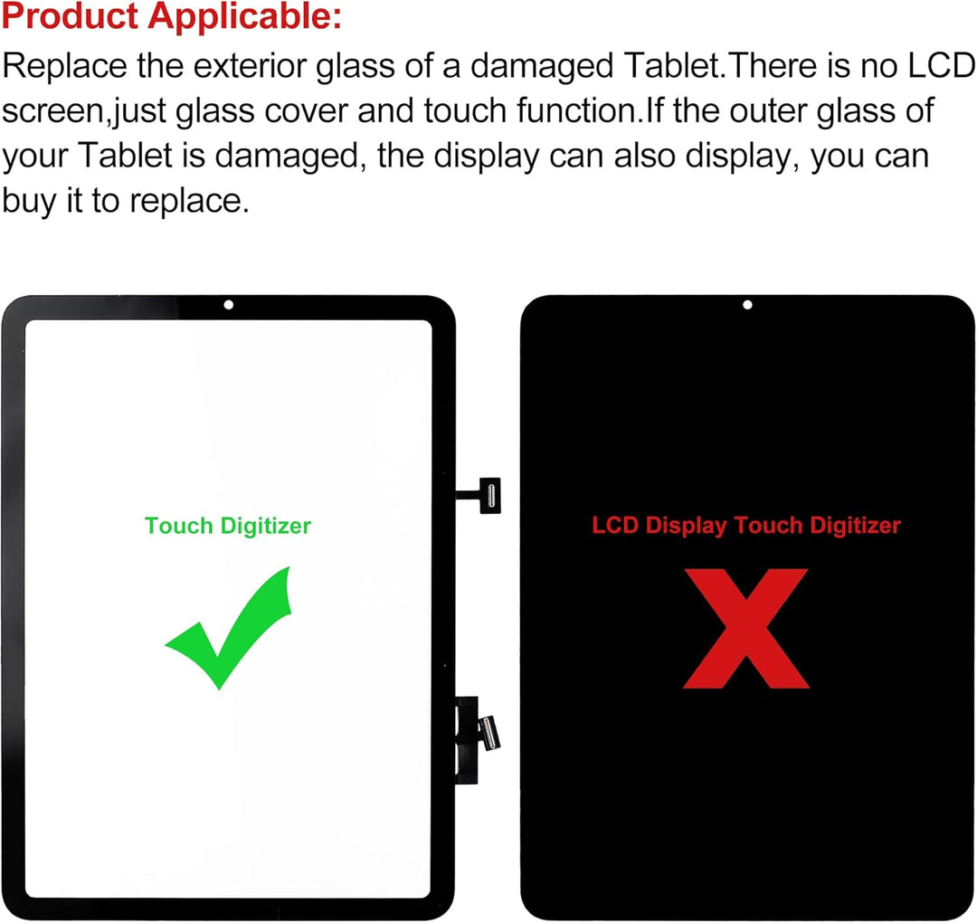 Neue Touchscreen Glas Digitizer Ersatz für iPad Air 5 5th Gen 10.9 A2588, A2589, A2591 Touchscreen F