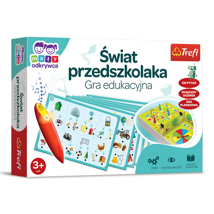 Trefl Schulranzenwelten - Kleiner Entdecker und Magische Bleistift Bildungsspiel für Kinder ab 3 Jah